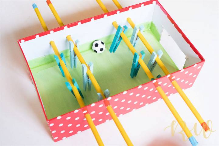DIY Mini Foosball Table for Kids