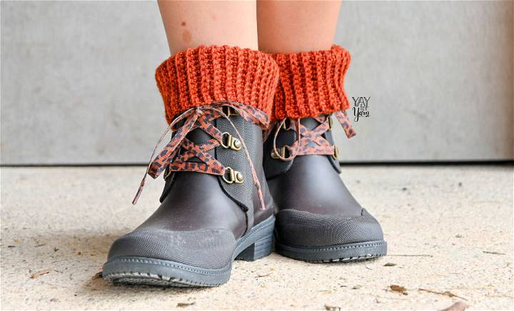 How to Crochet Boot Cuffs - Free Pattern