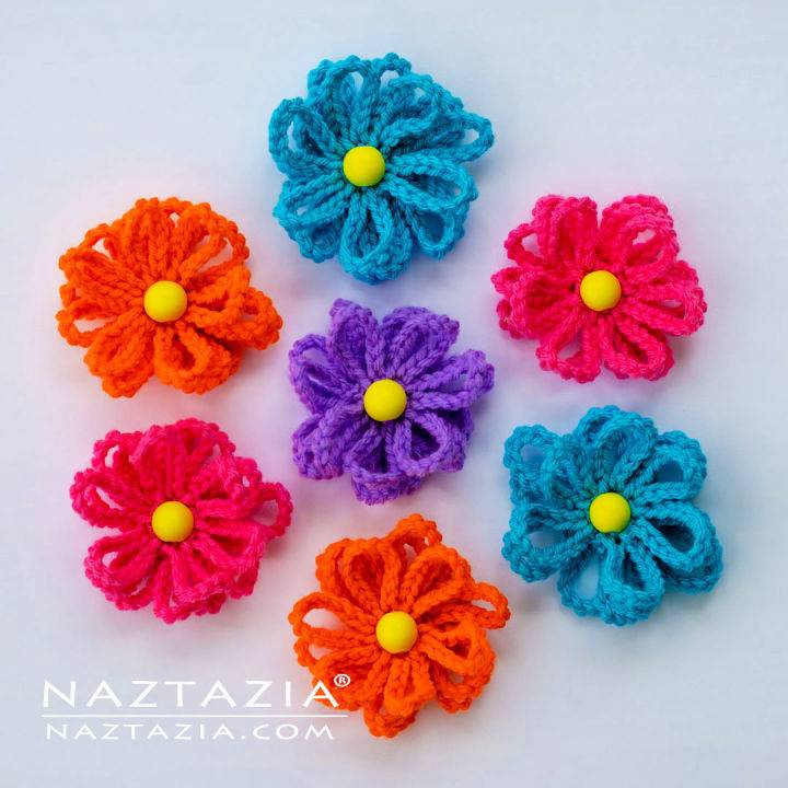Modern Crochet Loop Flower Pattern