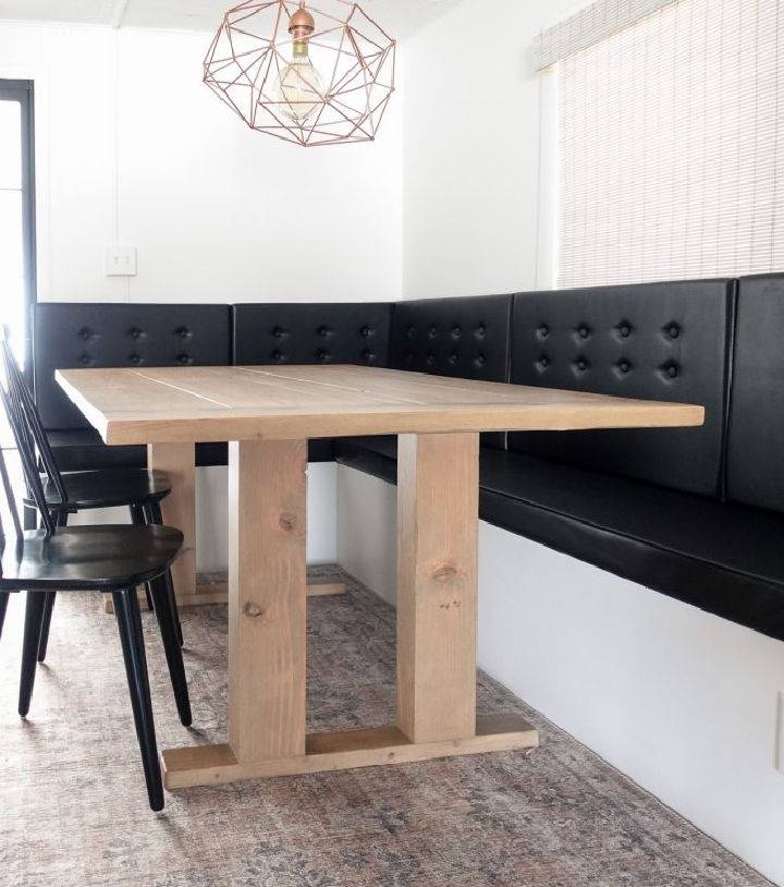 Modern DIY Plywood Banquette Seating
