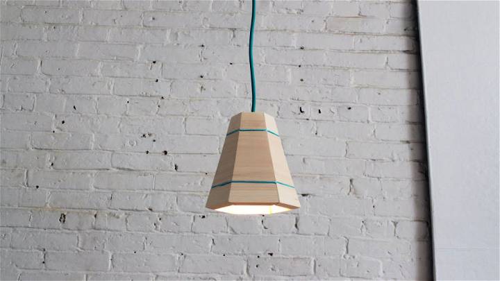 Modern DIY Wood Pendant Lamp