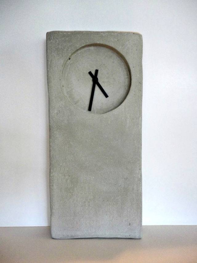 Modern Industrial Concrete Clock With Rapid Se