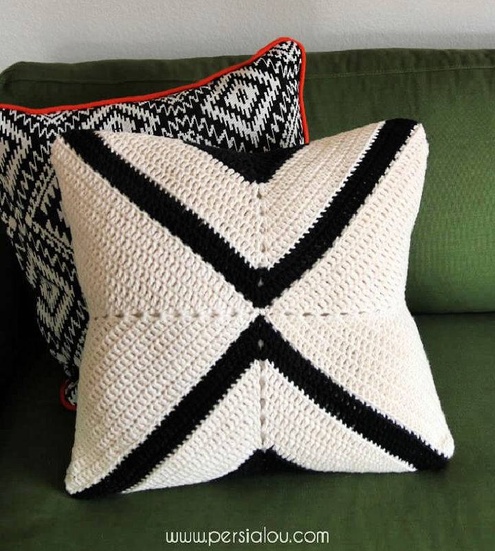 Modern X Crochet Pillow Pattern