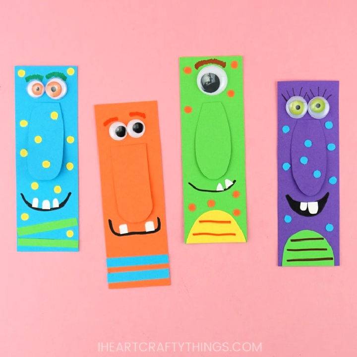 Monster Bookmarks Instructions