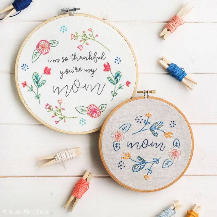 How to Make Mother’s Day Embroidery