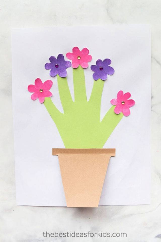 Mother’s Day Handprint Flower Pot