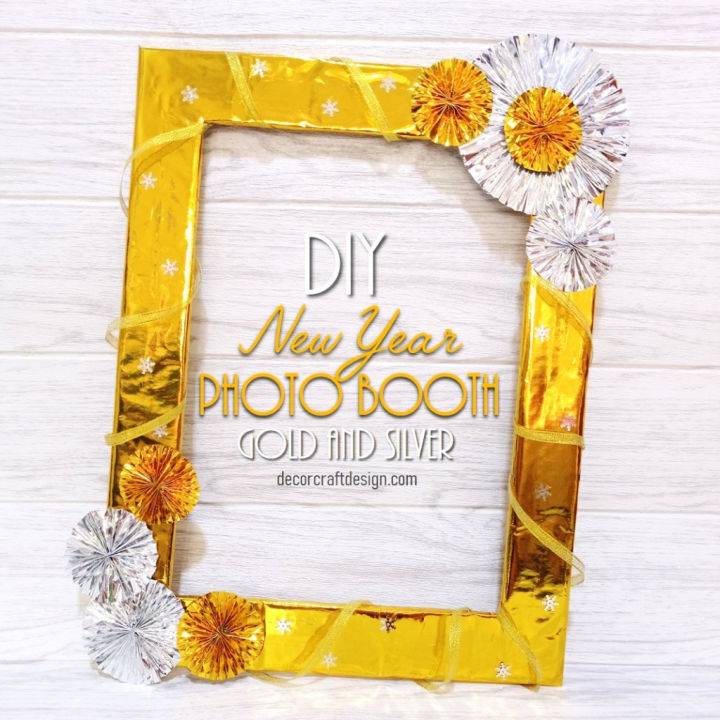 New Year Photo Booth in Gold and Silver
