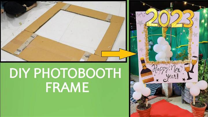 Photobooth Frame From Old Cardboard Boxes