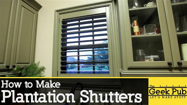 Plantation Shutters With Detail Instructions