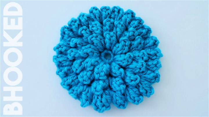 Popcorn Stitch Crochet Flower Pattern