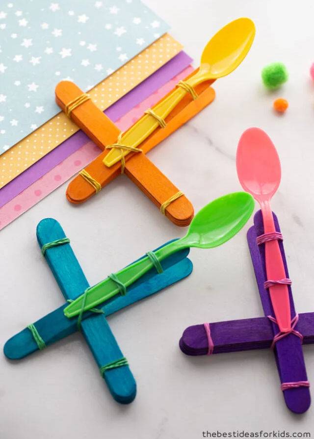 Popsicle Stick Catapult Instructions