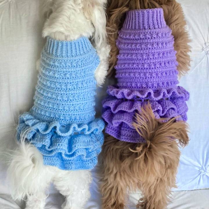 Pretty Crochet Spotty Doggy Dress Pattern