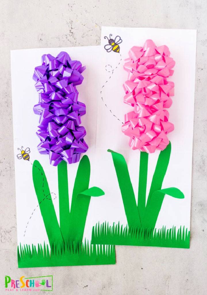 Pretty Hyacinth Flower Craft for Kids