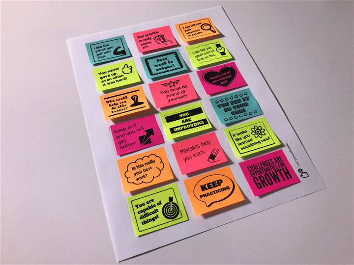 Print Custom Sticky Notes With Google Slides