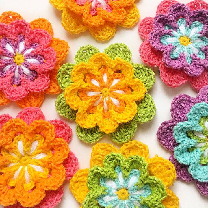 Quick and Easy Crochet Flower Pattern