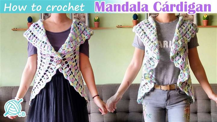 Quick and Easy Crochet Mandala Vest Pattern