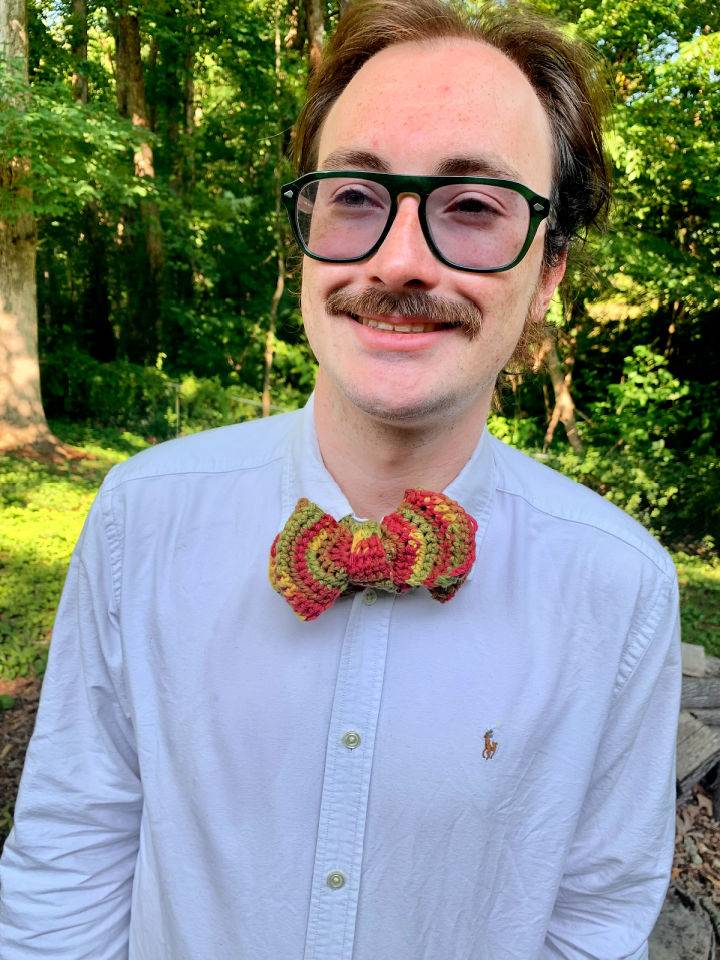 Quick and Easy Crochet Men's Bow Tie Pattern