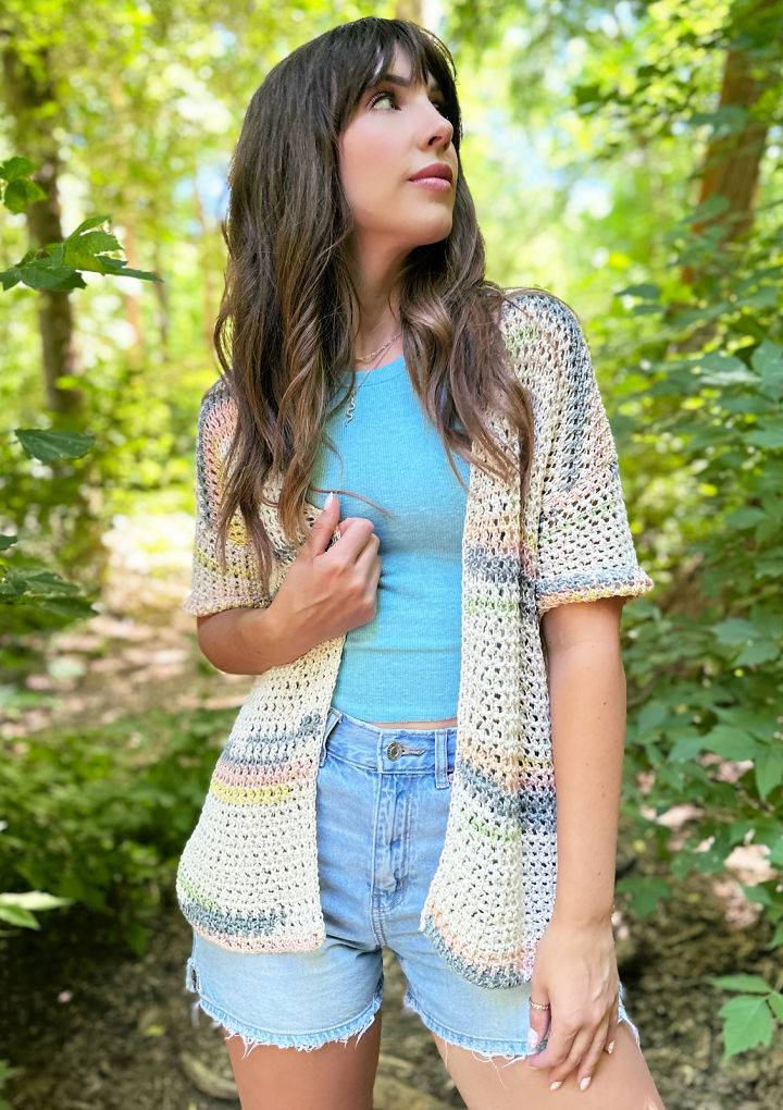 Quick and Easy Crochet Poppy Cardigan Pattern