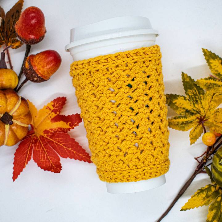 Quick and Easy Crochet Richard Cup Cozy Pattern