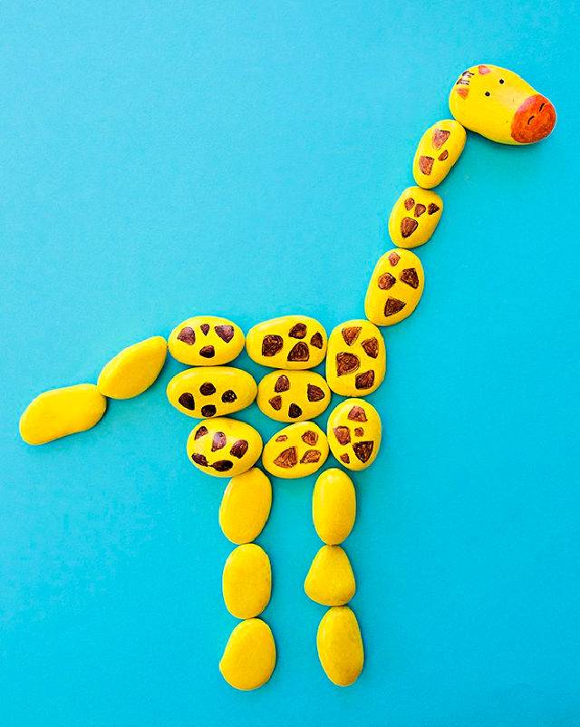 Rock Animal Giraffe Puzzle
