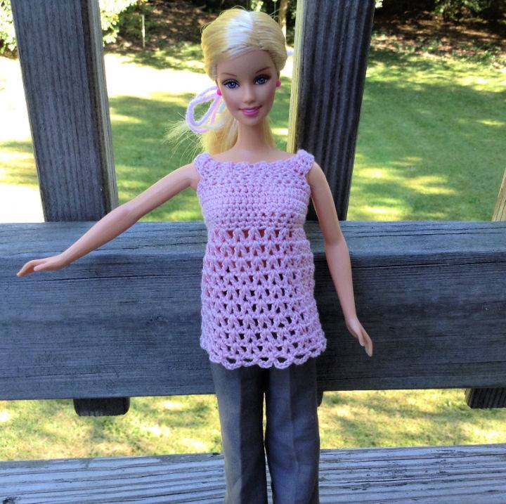 Simple Crochet Barbie Day to Night Top Pattern