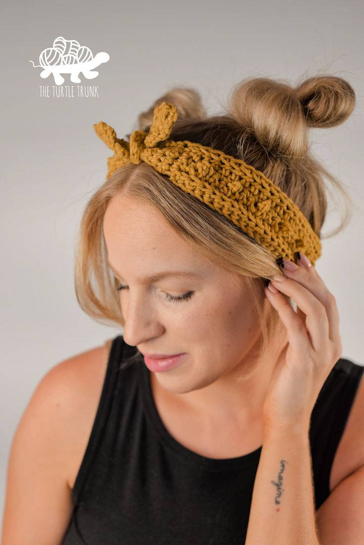 Simple Crochet Skinny Picot Headband Pattern