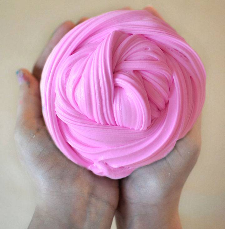 Simple DIY Fluffy Bubblegum Slime