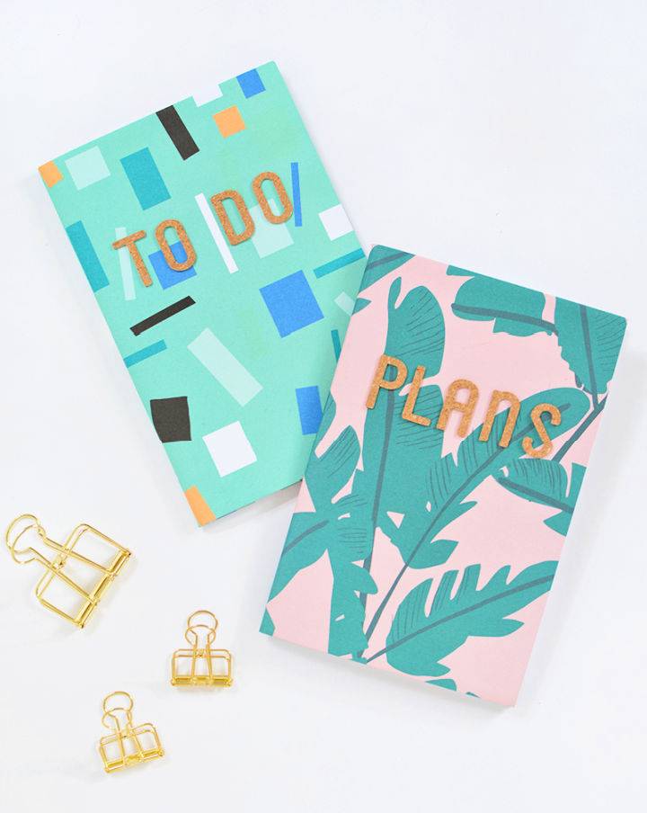 Simple DIY Gift Wrap Notebook Cover
