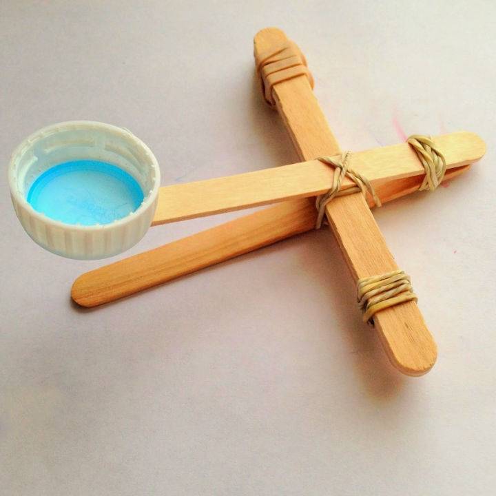 Simple DIY Popsicle Stick Catapult