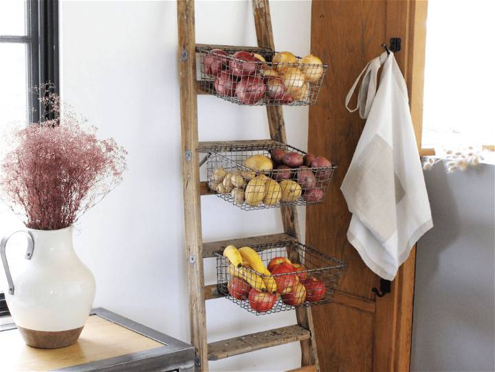 Simple Off-the-Counter Produce Storage Ladder