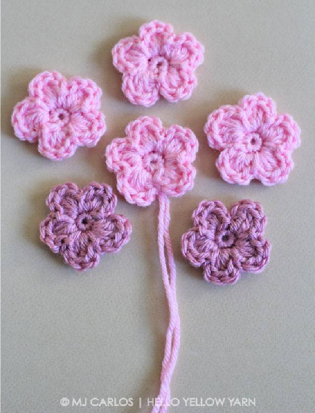 Simple and Easy Crochet Flower Tutorial