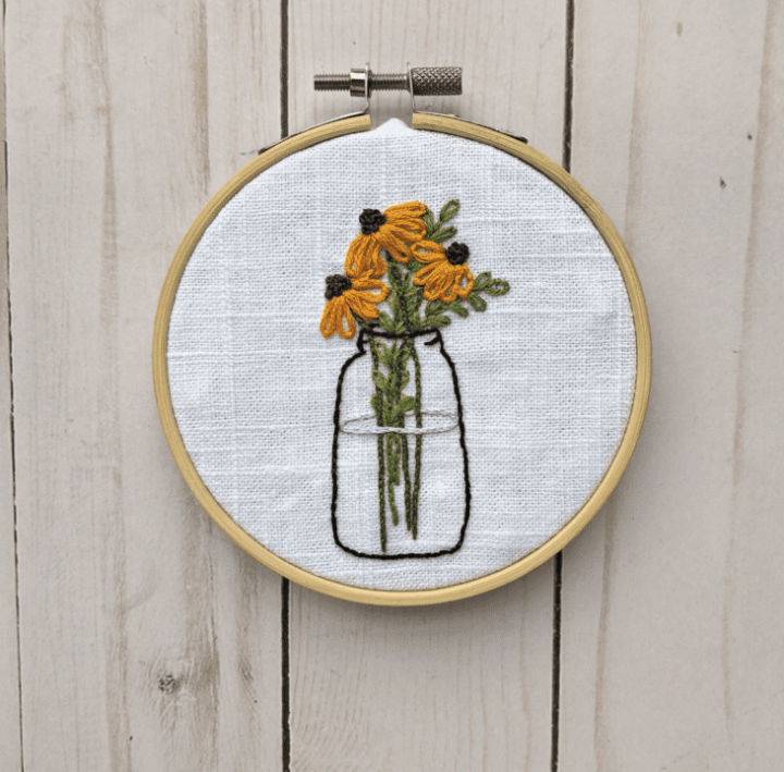 Make a Sunflower Hand Embroidery