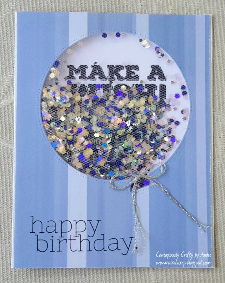 Make Your Own Tulle Birthday Balloon Card