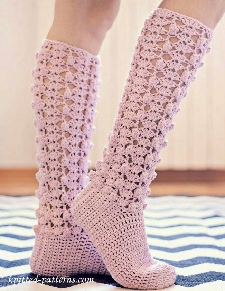 Unique Free Crochet Crochet Knee High Socks Pattern