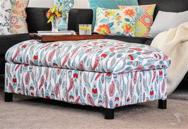 Upholstered Storage Ottoman Step-by-Step