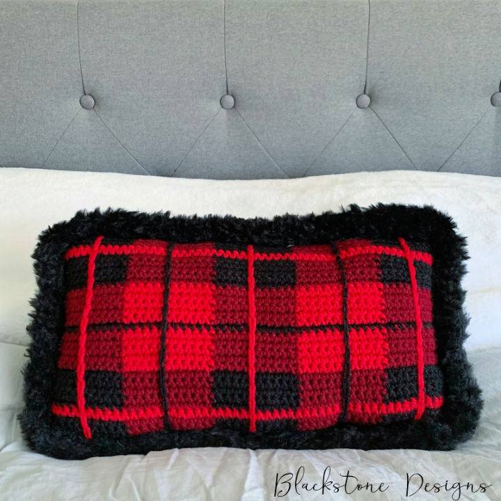 Wallace Tartan Plaid Pillow Crochet Pattern