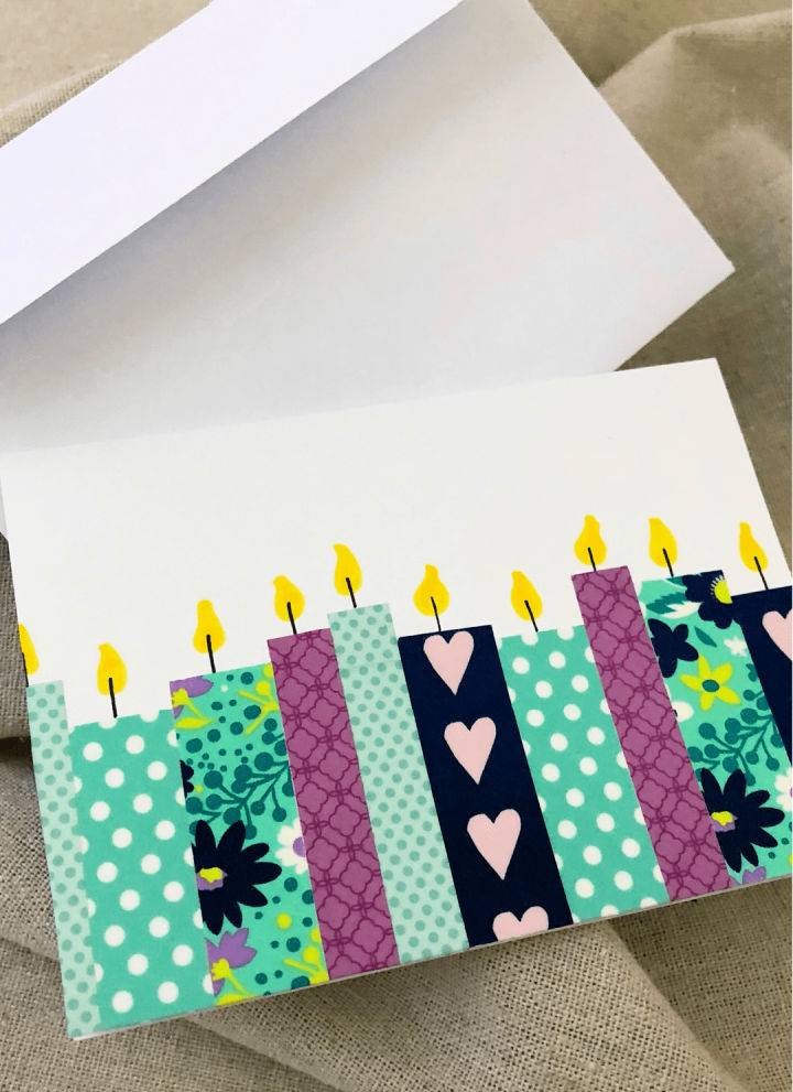 Washi Tape Birthday Card