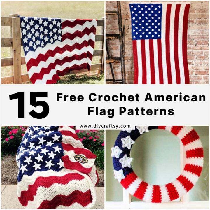 15 Free American Flag Crochet Patterns (Easy Pattern PDF)