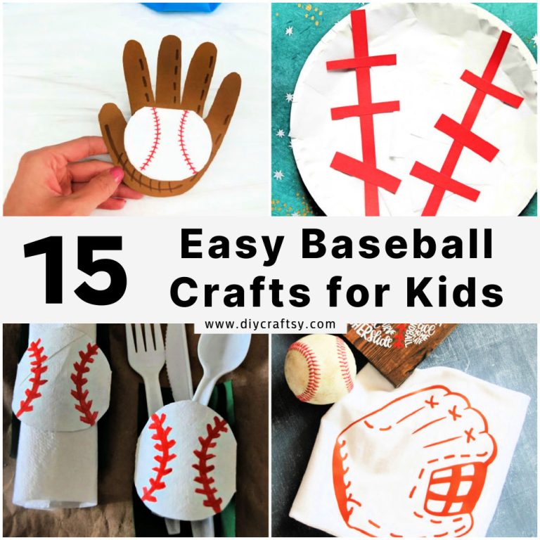 15 Baseball Crafts For Kids Art And Craft Ideas Baseball Crafts For Kids 768x768