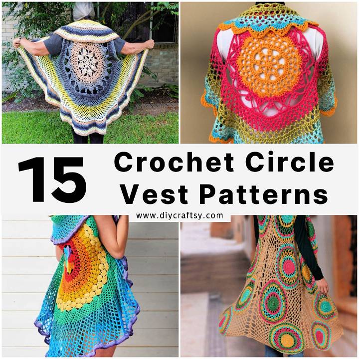 circle vest crochet pattern