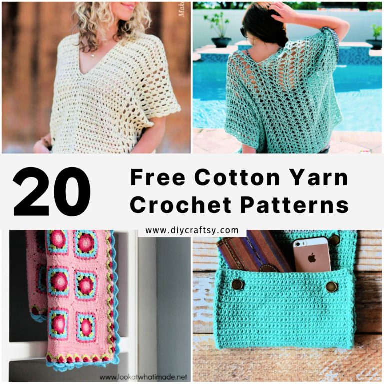 20 Free Cotton Yarn Crochet Patterns
