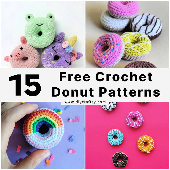 PATTERN: Crochet Donut Pillow Food Funky Unique Home Decor — Pops de Milk -  Fun and Nerdy Crochet Patterns