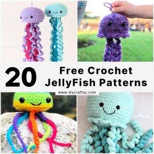 Crochet Jellyfish Pattern (20 Free Amigurumi Patterns) - DIY Crafts