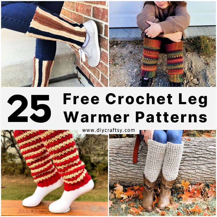 PDF Crochet Pattern Crochet Leg Warmers With Ruffles