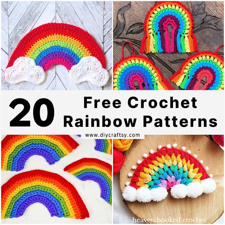 crochet rainbow pattern free