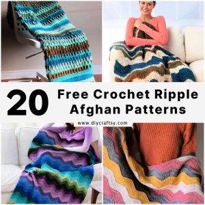 Free Crochet Ripple Afghan Patterns (20 Easy Patterns)
