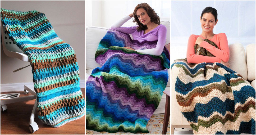 Free Crochet Ripple Afghan Patterns (20 Easy Patterns)
