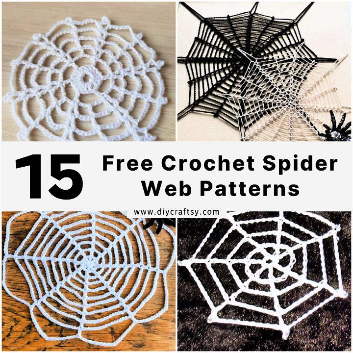 crochet spider web pattern free