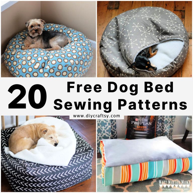 20 Free Dog Bed Patterns (Easy Sewing Pattern)
