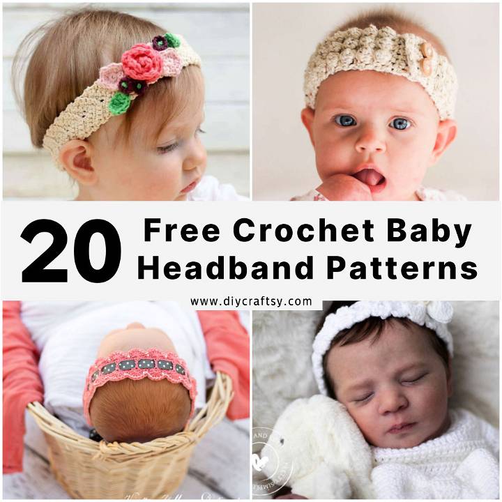 easy and free crochet baby headband patterns
